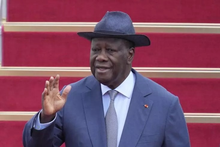 Alassane Ouattara, président de la Côte d'Ivoire